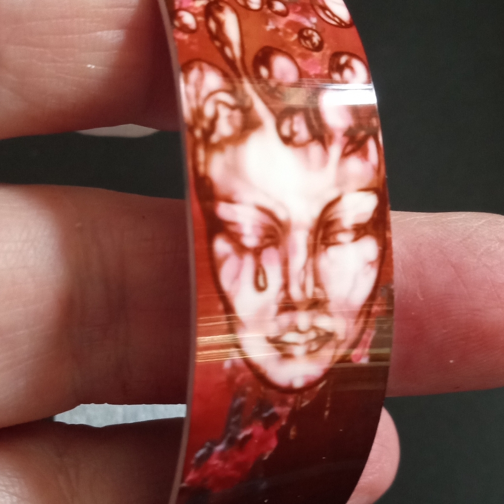 7" Wearable Art Surreal Depression Sadness Bracelet